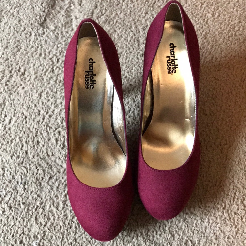 Burgundy heels